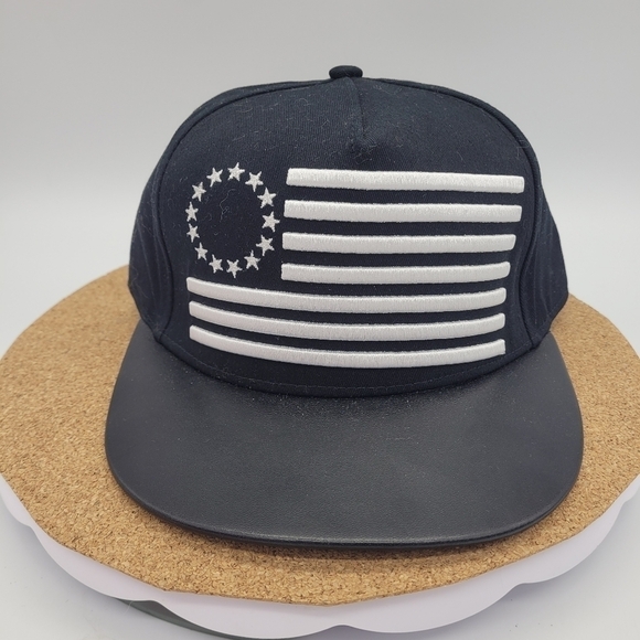 BETSY ROSS FLAG SNAPBACK HAT BLACK 1776 NEW - Picture 8 of 8